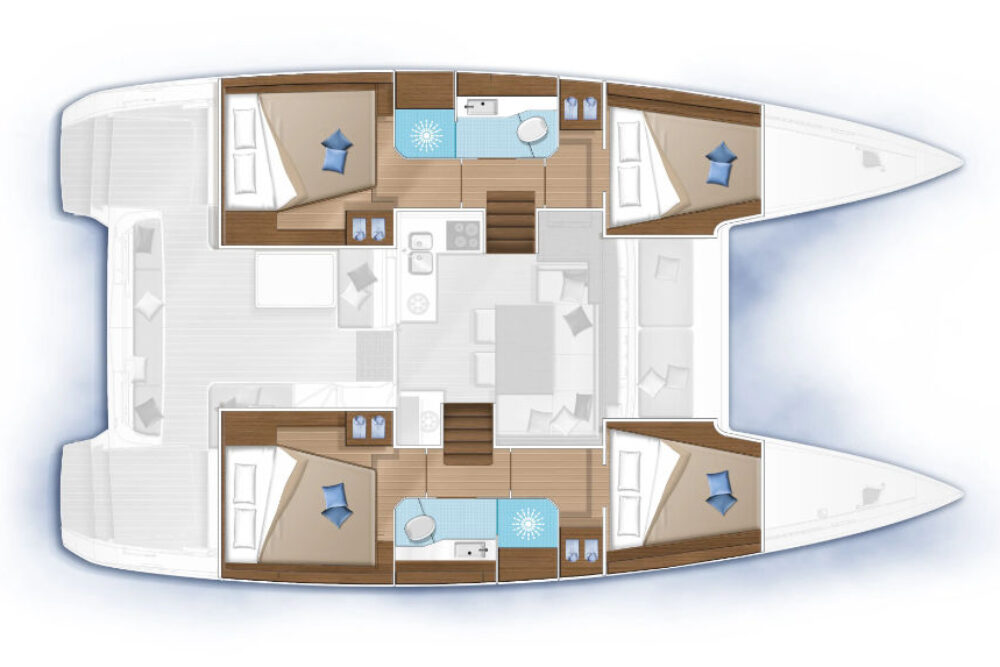 lagoon 40 katamaran Übersichten-Design
