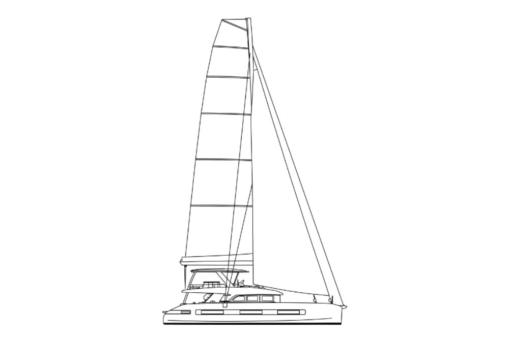 Přehledný design katamaránu Lagoon 65