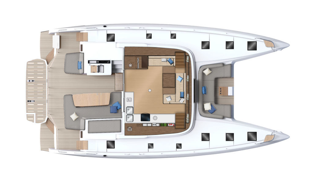 Pregled dizajna katamarana Lagoon 55