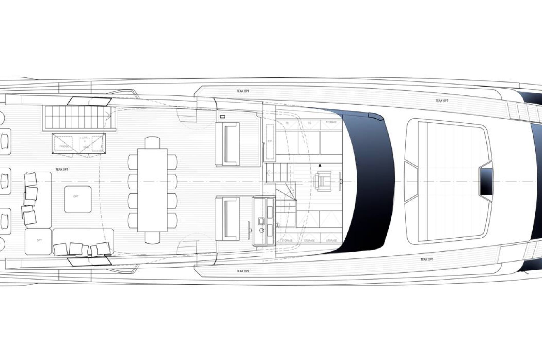 Sanlorenzo SL106A Pregled Dizajn Vanjska paluba