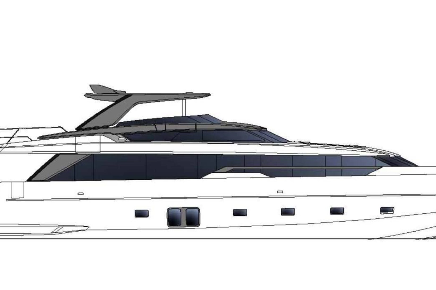 Sanlorenzo SL96A Übersichten-Design Profil