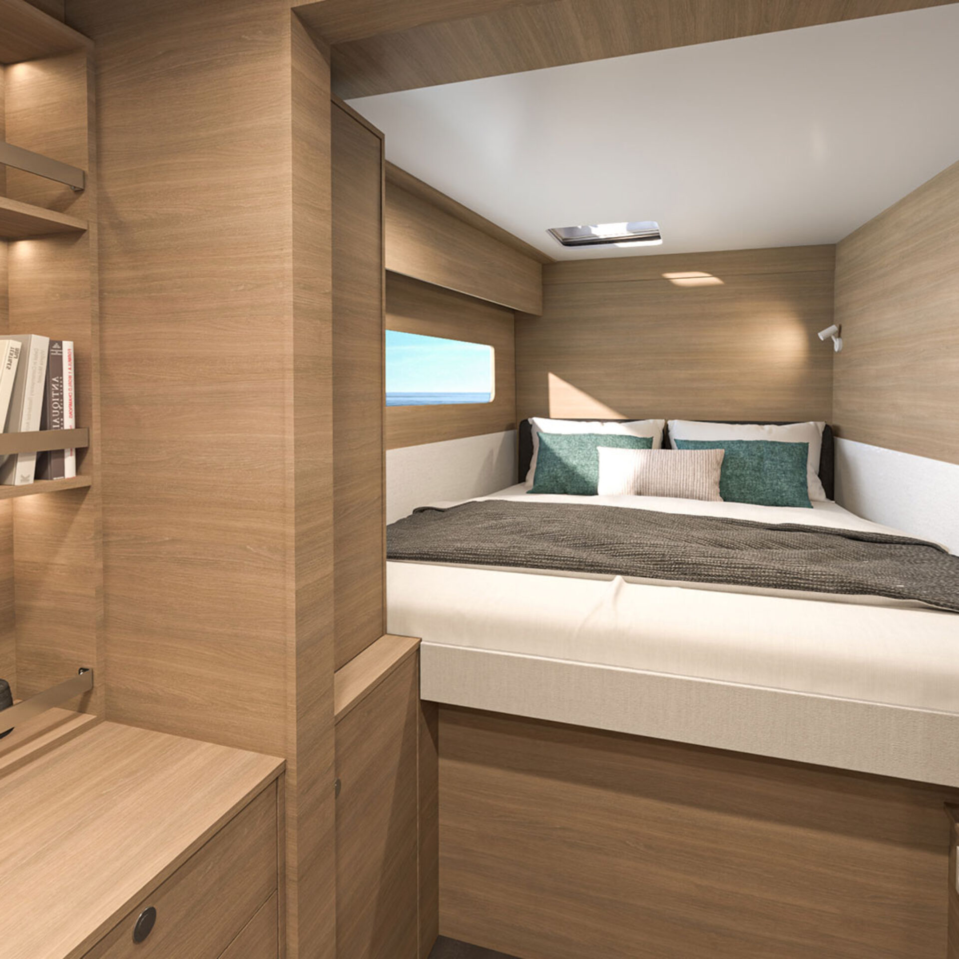 Interiér katamaránu lagoon 38